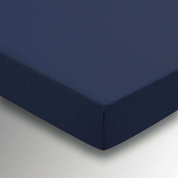 Plain Dye Percale Fitted Sheet - Navy